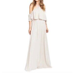 Show Me Your Mumu Rebecca Ruffle Maxi Show Me the Ring Crisp M $148 NWOT